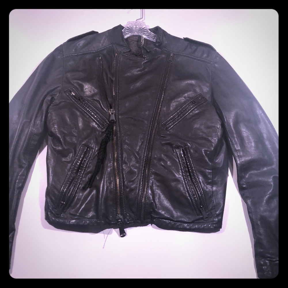 Designer Leather Jacket - image 1